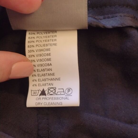 SOLD Geiger Austrian black trouser straight high quality office professional 40 - Picture 6 of 12